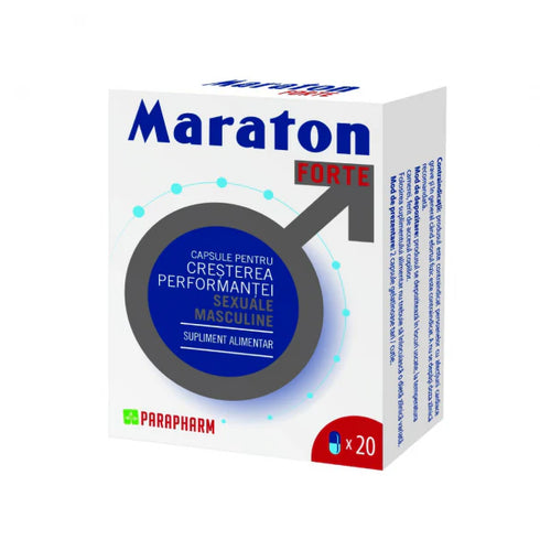 SET: Capsule MARATON FORTE, cresterea performantei sexuale barbati, 20 capsule + 1 plic Diblong Power Honey, 15g