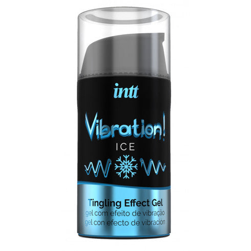 Gel INTT Vibration - Ice, pentru stimulare si excitare in cuplu, cu efect de racire, 15 ml