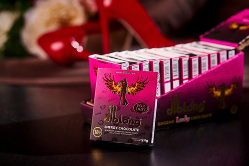 Diblong Energy Chocolate for Lady - supliment alimentar pentru femei pe bază de ciocolată, cu plante care susțin sănătatea sexuală și recăpătarea energiei, 24g