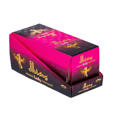 Diblong Energy Chocolate for Lady - supliment alimentar pentru femei pe bază de ciocolată, cu plante care susțin sănătatea sexuală și recăpătarea energiei, 12 x 24g