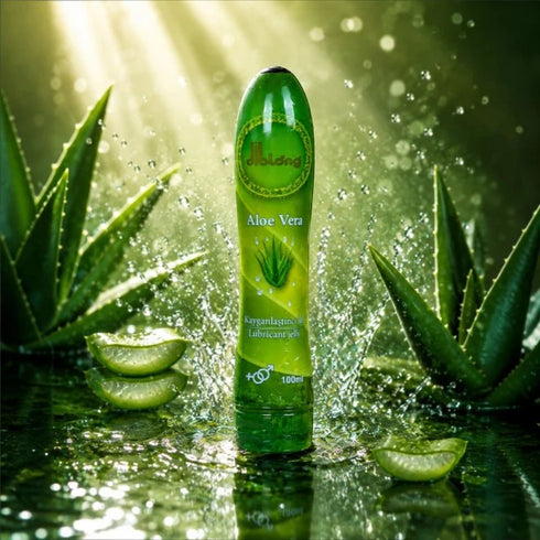 Diblong - Lubrifiant pe bază de apa, Jelly Aloe Vera, Verde, cu textură groasă si aloe vera, 100 ml
