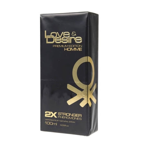 Parfum cu feromoni Love & Desire GOLD for Him, cu note lemnoase, pentru barbati, 100 ml