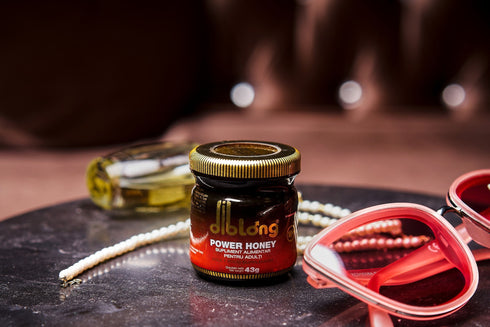 Diblong Power Honey - supliment alimentar pentru adulți cu miere și asocieri de plante care susțin sănătatea sexuală și funcția de reproducere, 43 g