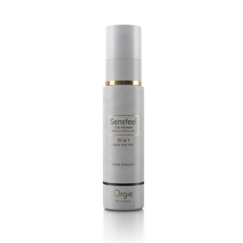 Crema cu feromoni Orgie - SensFeel Seduction Elixir, 10in1, pentru par si corp femei, 100 ml