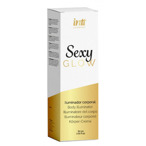 Crema iluminatoare pentru corp INTT SEXY GLOW, cu sclipici si aroma de vanilie, 60 ml