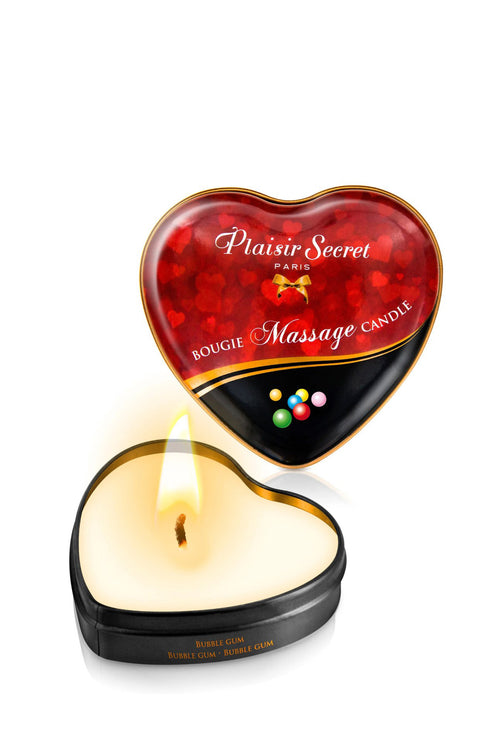 Lumanare pentru masaj cu feromoni BOUGIE - Secret Pleasure, cu aroma de Bubble Gum, 35 ml