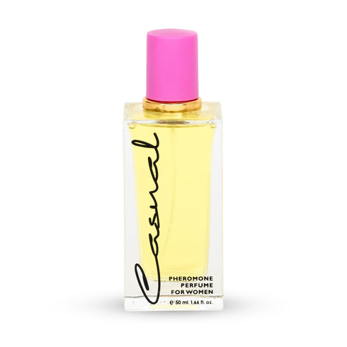 Parfum cu feromoni CASUAL Yellow, cu note orientale, florale, pentru femei, 50 ml