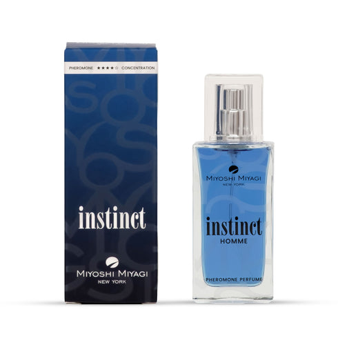 Parfum cu feromoni, Miyoshi Miyagi INSTINCT Men, cu note de piele, paciuli si vetiver, pentru barbati, 50 ml