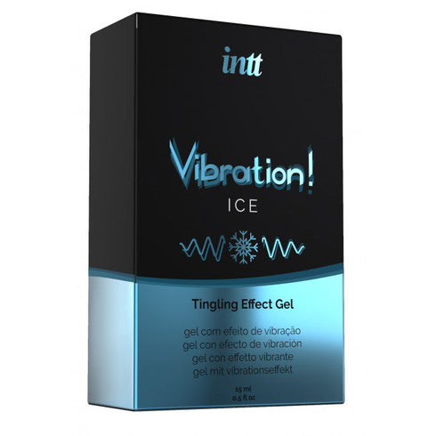 Gel INTT Vibration - Ice, pentru stimulare si excitare in cuplu, cu efect de racire, 15 ml