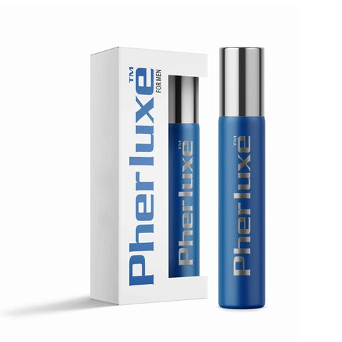 Parfum cu feromoni PherLuxe BLUE, cu note de piper roz, cedru, vanilie, pentru barbati, 33 ml