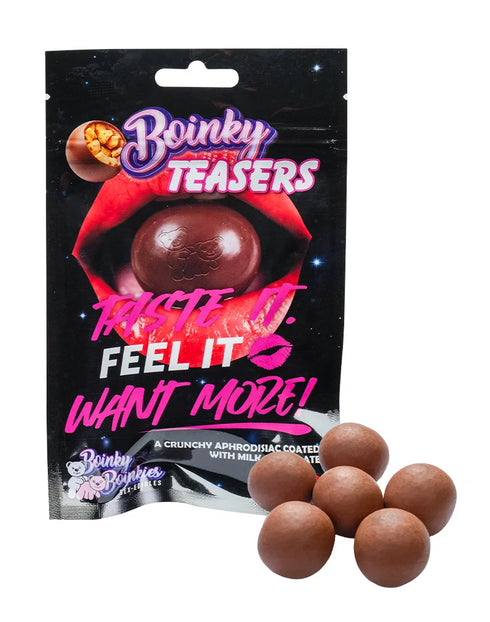 Boinky - Teasers - Bomboane afrodisiace crocante de ciocolată cu lapte, 1 cutie x 6 buc