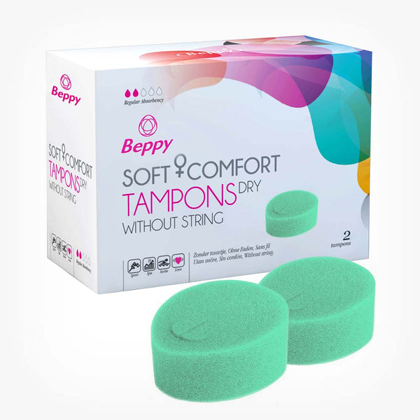 Tampoane interne - Beppy Soft & Comfort Dry - bureti menstruali uscati, 2 buc