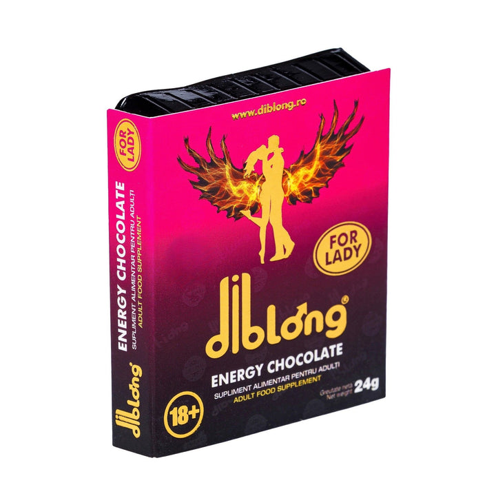 Diblong Energy Chocolate for Lady - supliment alimentar pentru femei pe bază de ciocolată, cu plante care susțin sănătatea sexuală și recăpătarea energiei, 24g