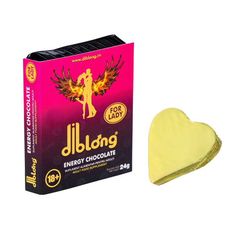 Diblong Energy Chocolate for Lady - supliment alimentar pentru femei pe bază de ciocolată, cu plante care susțin sănătatea sexuală și recăpătarea energiei, 24g