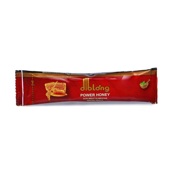 Diblong Power Honey - supliment alimentar pentru adulți cu miere și asocieri de plante care susțin sănătatea sexuală și funcția de reproducere, 15 g