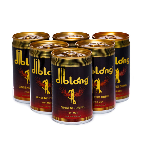 SET: Diblong Energy Drink - supliment alimentar pentru bărbați, băutură energizantă cu plante care ajută la menținerea sănătății sexuale și a funcției erectile, 6 x 150 ml