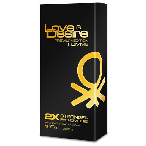 Parfum cu feromoni Love & Desire GOLD for Him, cu note lemnoase, pentru barbati, 100 ml