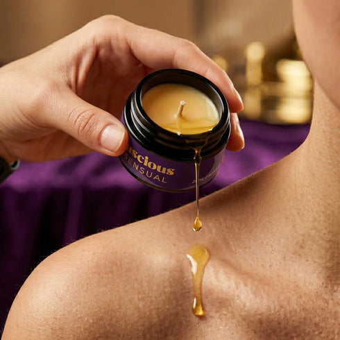 Lumanare pentru masaj cu feromoni, CRUSHIOUS Sensual, cu aroma luscious sensual, 20 ml