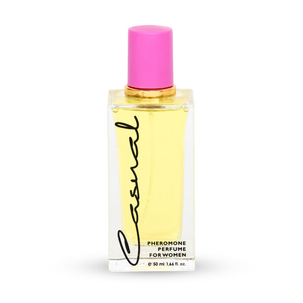 Parfum cu feromoni CASUAL Yellow, cu note orientale, florale, pentru femei, 50 ml