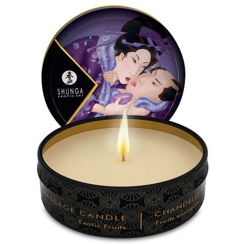 Lumanare pentru masaj cu feromoni Shunga - LIBIDO, cu aroma de fructe exotice, 30 ml