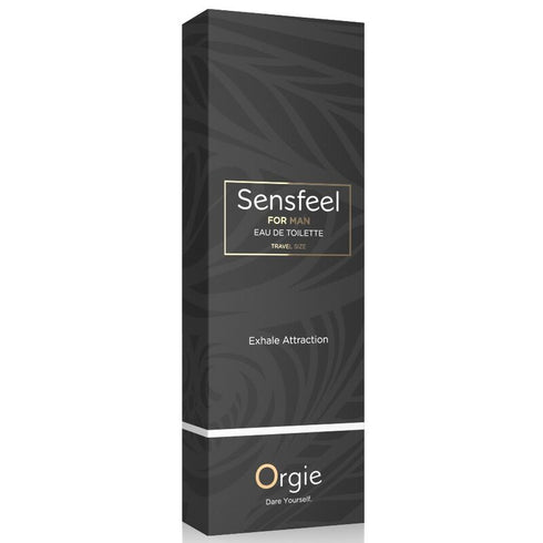 Parfum cu feromoni Orgie SensFeel - Attraction Men, cu note lemnoase si citrice, pentru barbati (travel size) 10 ml