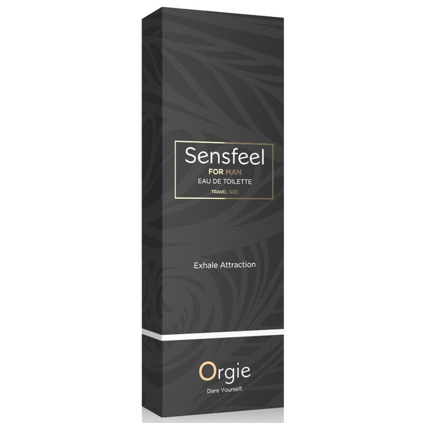 Parfum cu feromoni Orgie SensFeel - Attraction Men, cu note lemnoase si citrice, pentru barbati (travel size) 10 ml