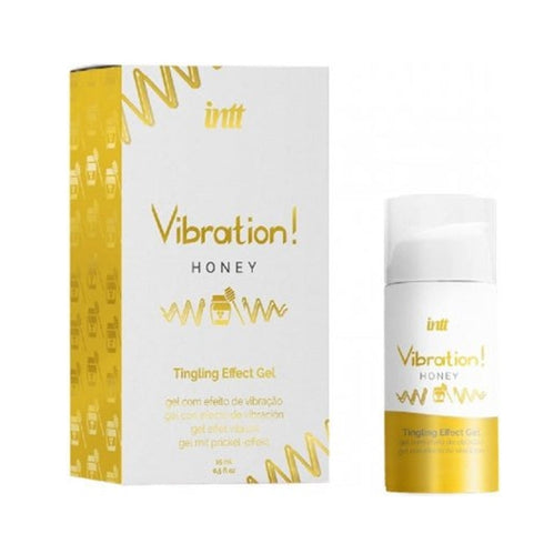 Gel INTT Vibration - HONEY, pentru stimulare si excitare in cuplu, efect de incalzire, 15 ml