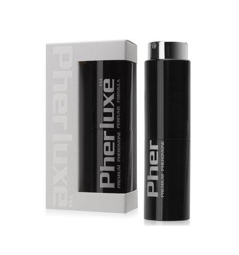 Parfum cu feromoni, PherLuxe Black, cu note de boabe de tonka, scortisoara, pentru barbati, 33 ml
