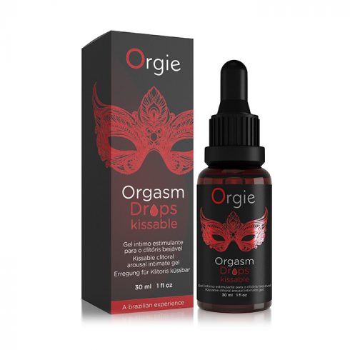 Picaturi gel intim ORGIE - Orgasm Drops Kissable, pentru stimularea clitorisului si intensificarea senzatiilor, 30 ml
